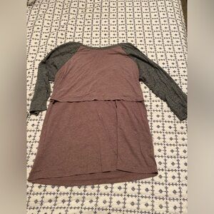 Latched Mama 3/4 length sleeve nursing top